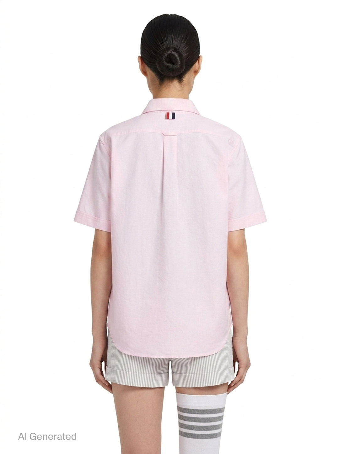 Classic Piqué 4-Bar Tee | Thom Browne | Club21 - back