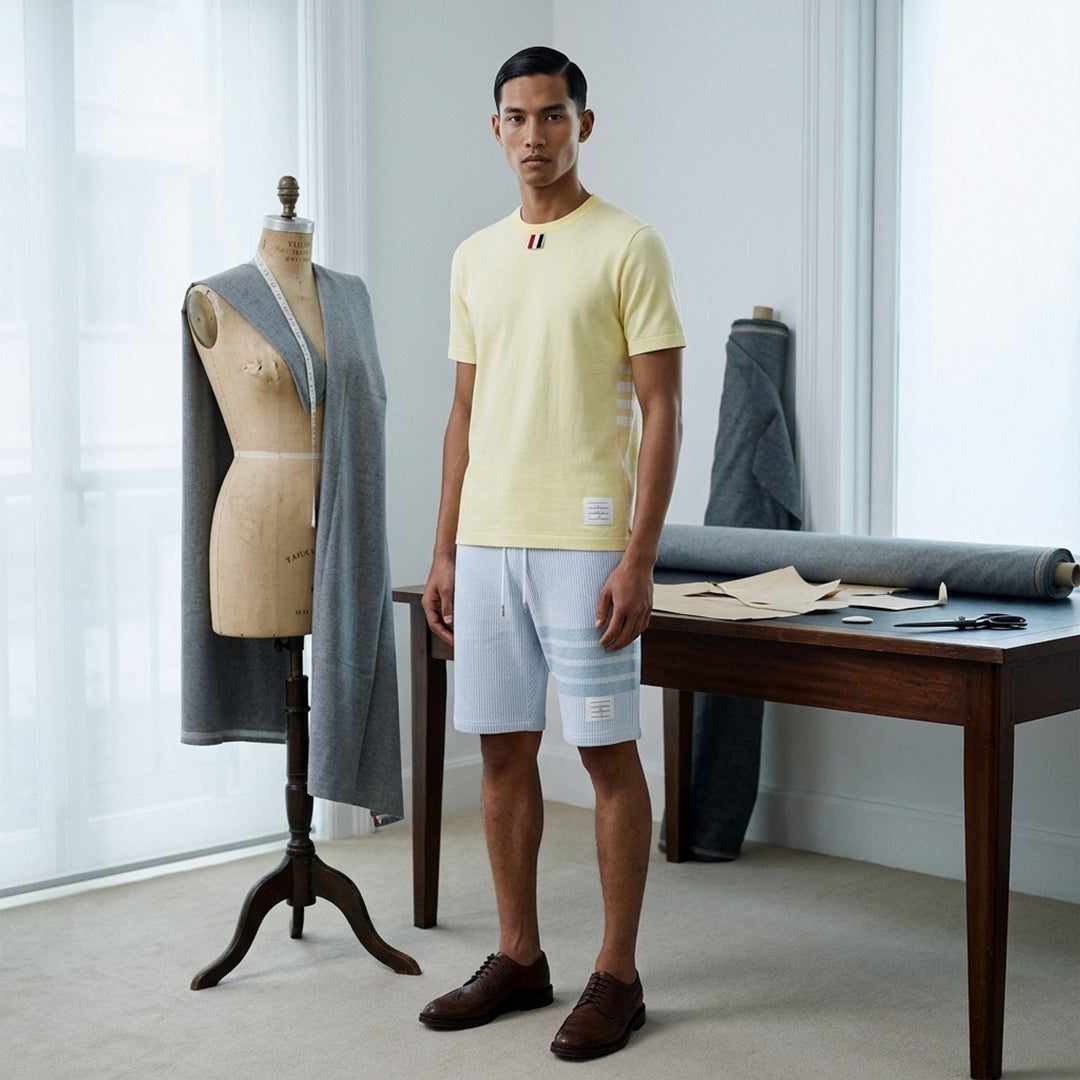 Classic Piqué 4-Bar Tee | Thom Browne | Club21 - lifestyle