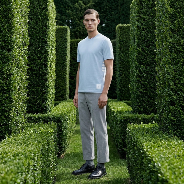 Classic Piqué 4-Bar Tee | Thom Browne | Club21 - lifestyle
