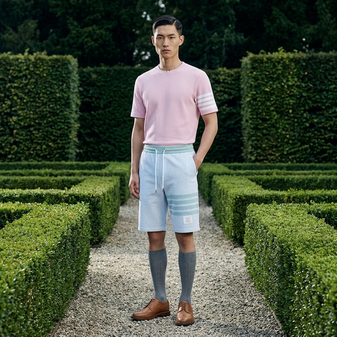 Classic Piqué 4-Bar Tee | Thom Browne | Club21 - lifestyle
