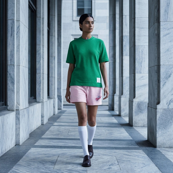 Classic Piqué 4-Bar Tee | Thom Browne | Club21 - lifestyle