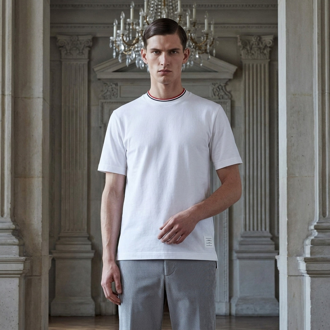 Classic Piqué 4-Bar Tee | Thom Browne | Club21 - lifestyle