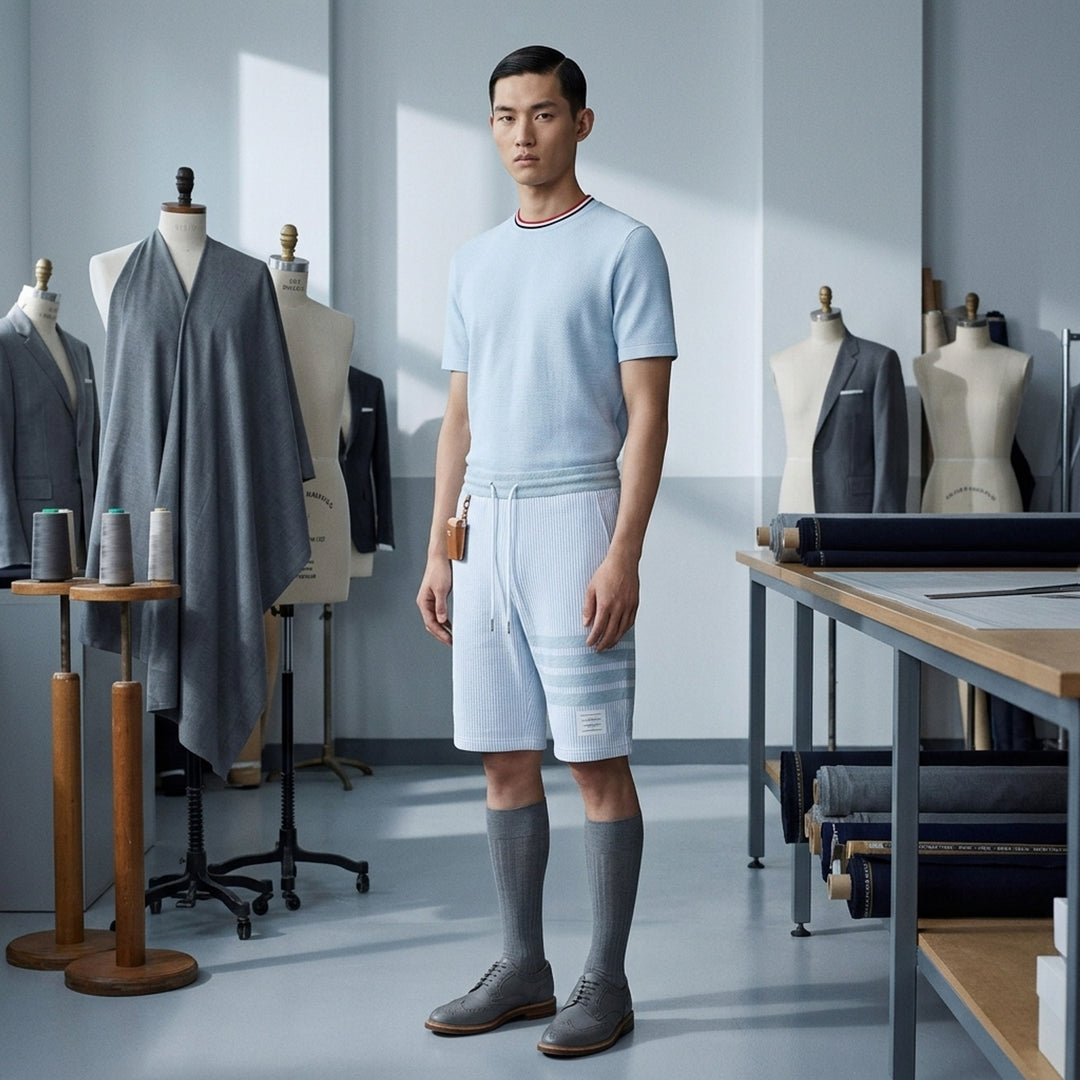Classic Piqué 4-Bar Tee | Thom Browne | Club21 - lifestyle