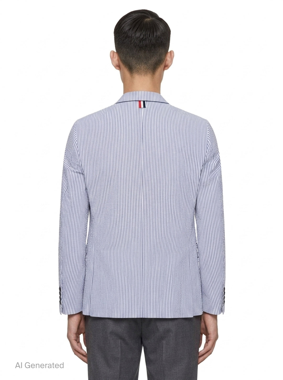 Classic Seersucker Sport Coat | Thom Browne | Club21 - back