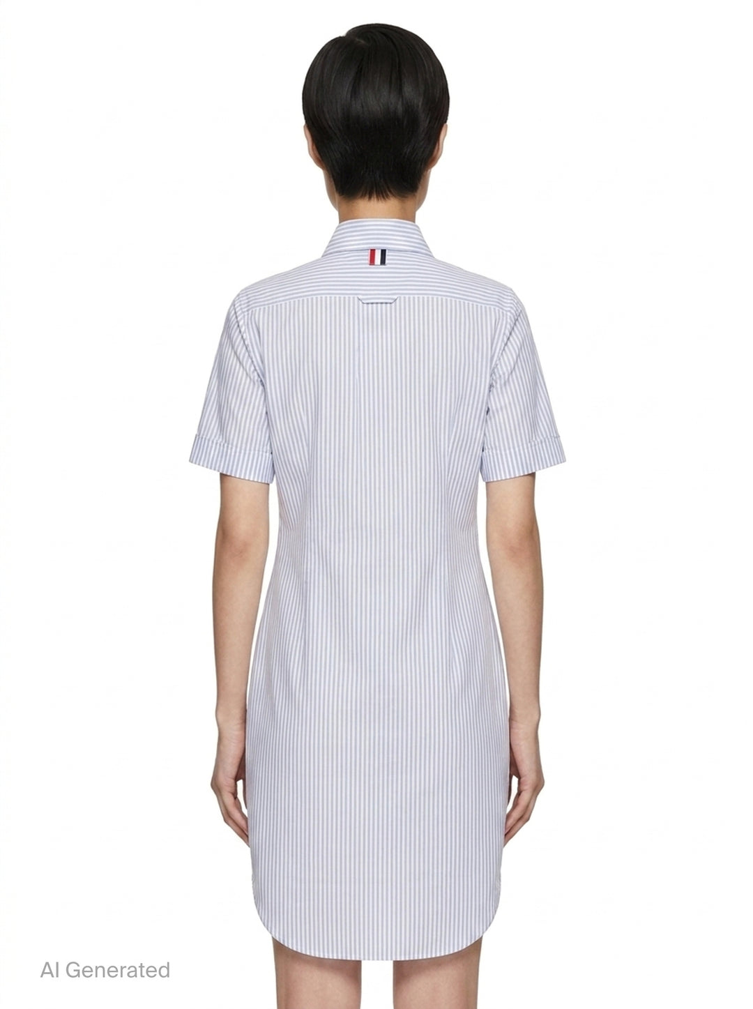 Classic Short Sleeve Shirt Dress | Thom Browne | Club21 - back