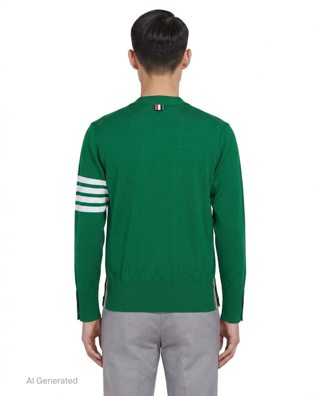 Classic V-Neck Cardigan | Thom Browne | Club21 - back