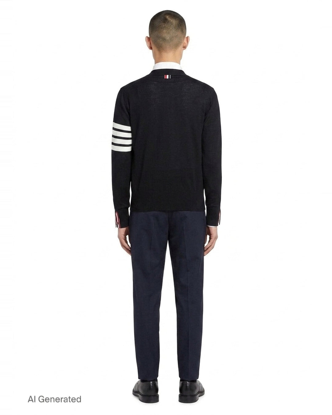 Classic V-Neck Cardigan | Thom Browne | Club21 - back