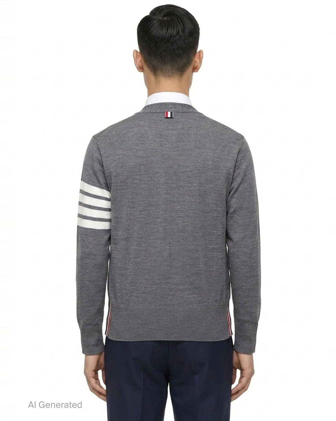 Classic V-Neck Cardigan | Thom Browne | Club21 - back