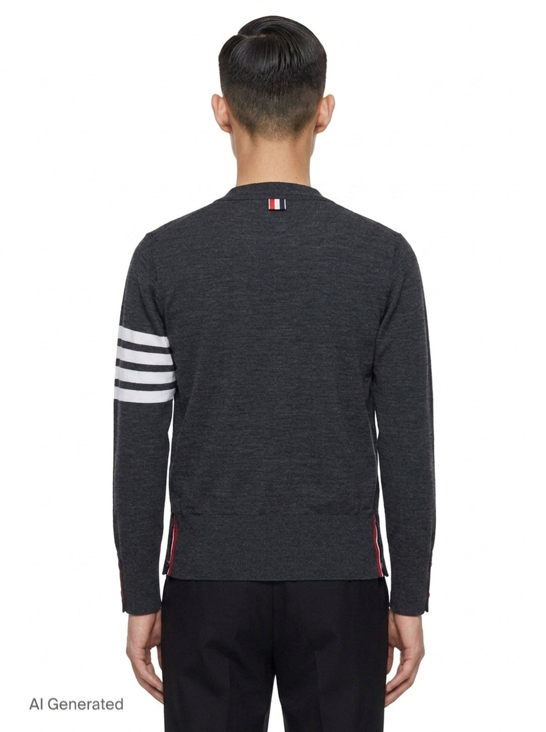 Classic V-Neck Cardigan | Thom Browne | Club21 - back