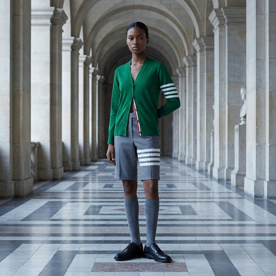 Classic V-Neck Cardigan | Thom Browne | Club21 - lifestyle