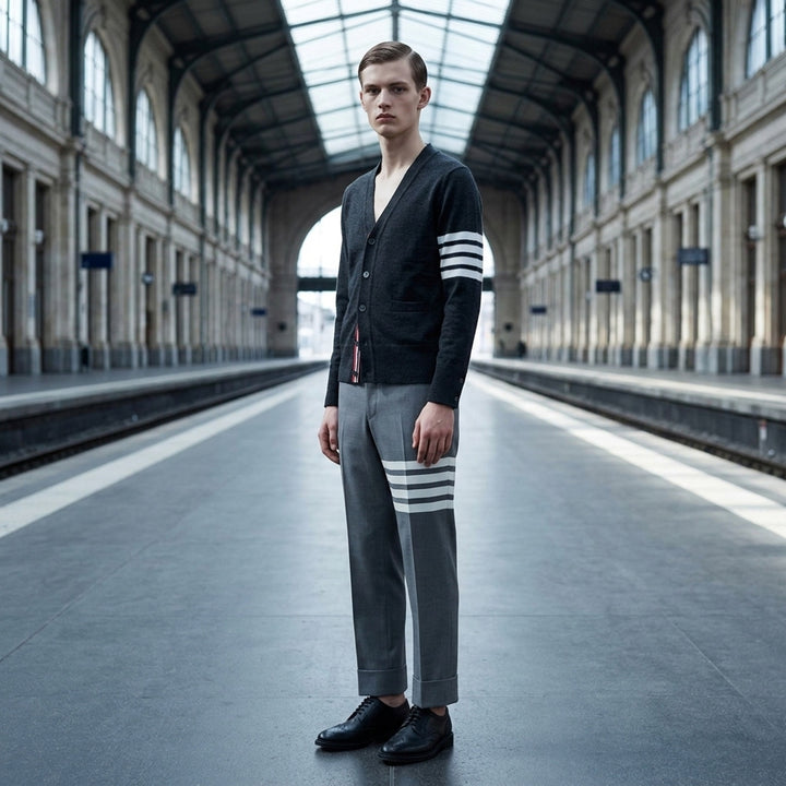 Classic V-Neck Cardigan | Thom Browne | Club21 - lifestyle