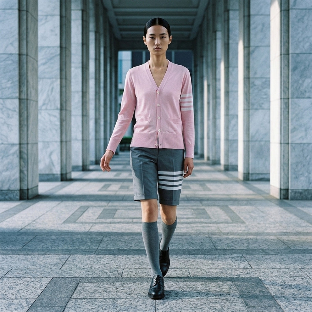 Classic V-Neck Cardigan | Thom Browne | Club21 - lifestyle