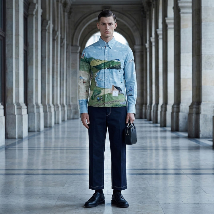 Coastal Scene Utility Shirt | Thom Browne | Club21 - lifestyle