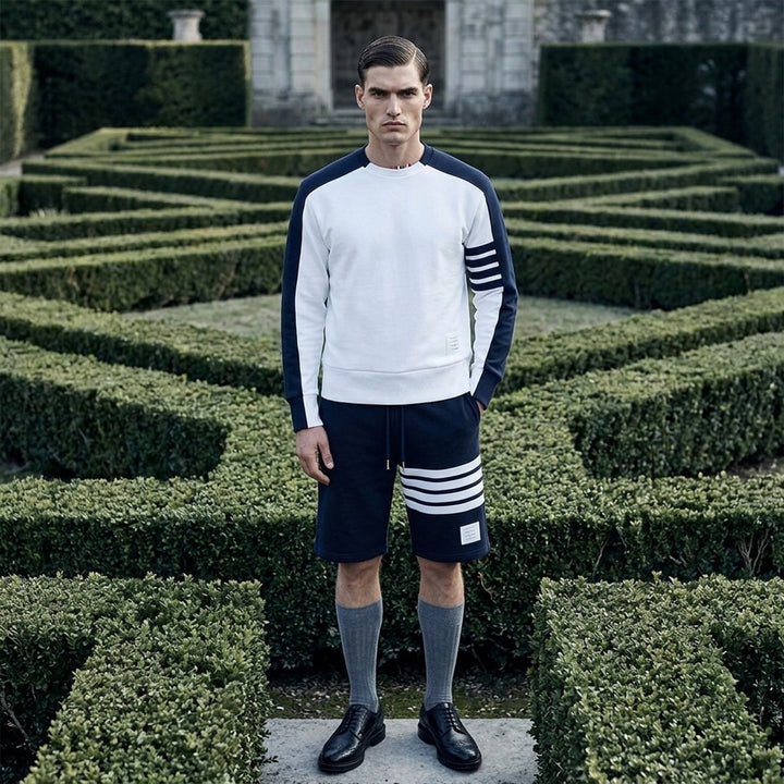 Colorblock Crewneck Pullover | Thom Browne | Club21 - lifestyle