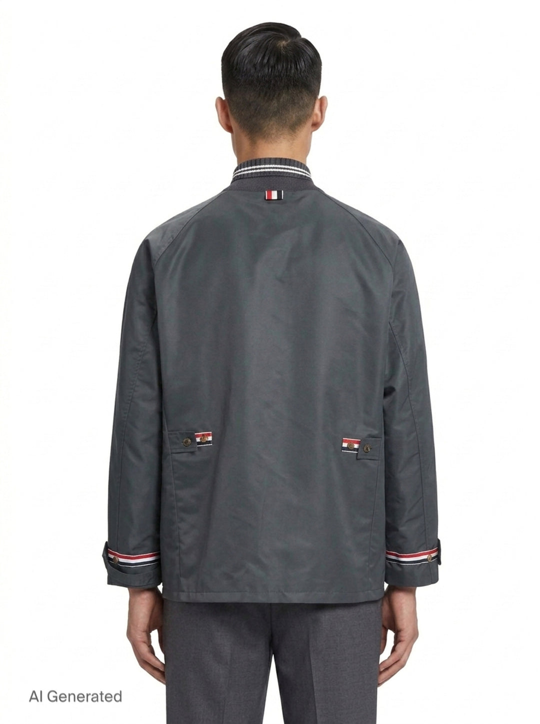 Cropped Field Jacket | Thom Browne | Club21 - back