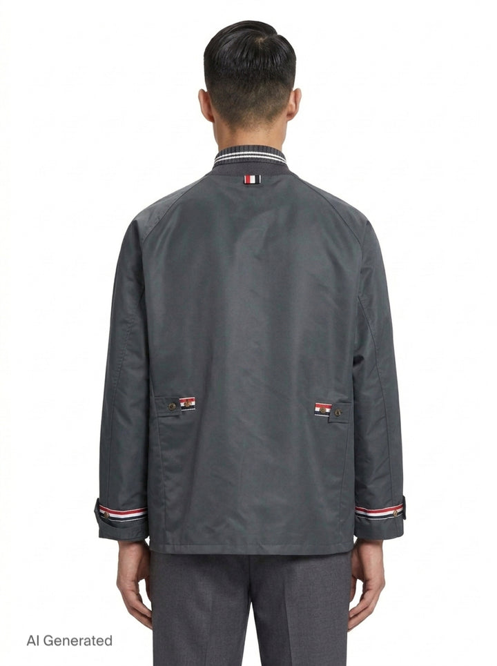 Cropped Field Jacket | Thom Browne | Club21 - back