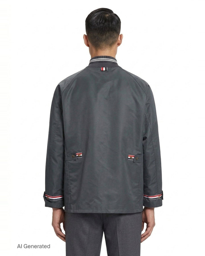 Cropped Field Jacket | Thom Browne | Club21 - back