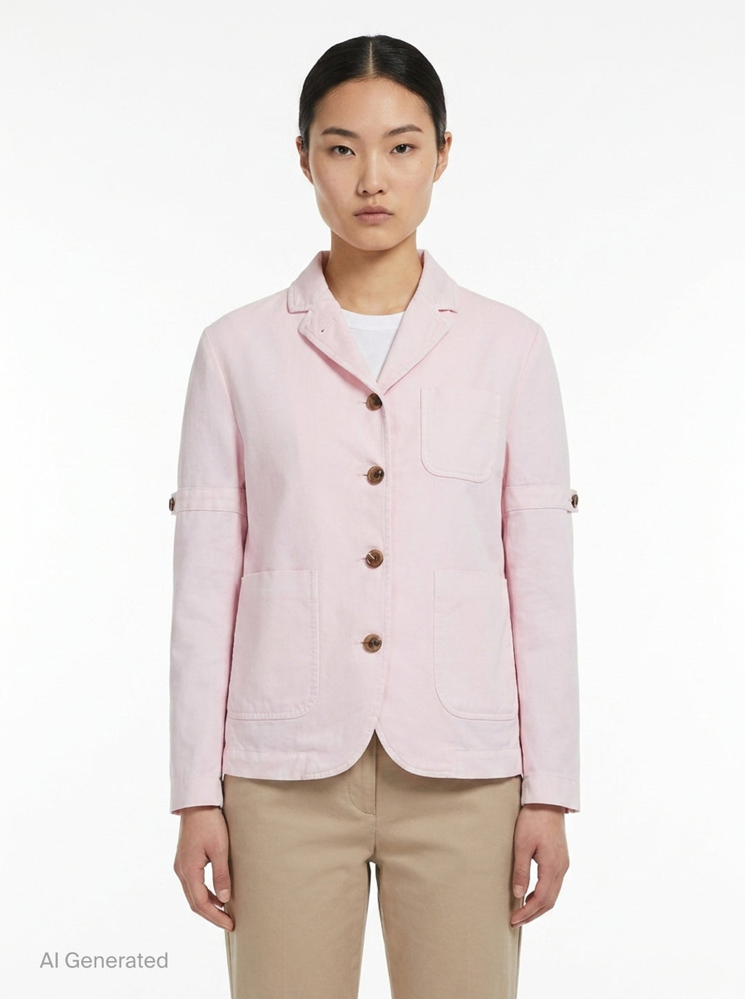 Cropped Sack Patch Pocket Jacket | Thom Browne | Club21 - front