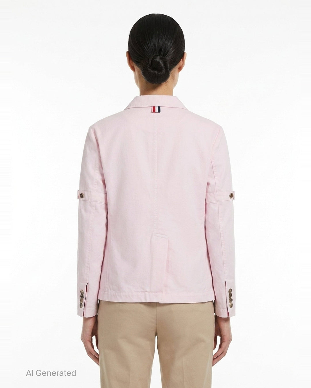 Cropped Sack Patch Pocket Jacket | Thom Browne | Club21 - back