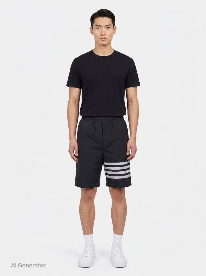 Drawcord Waist Track Shorts | Thom Browne | Club21 - front