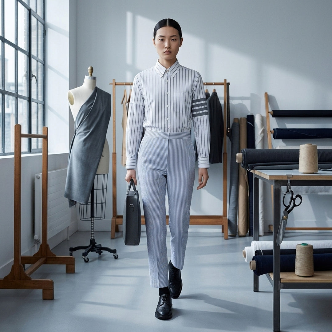 Fit 1 Back Strap Trouser | Thom Browne | Club21 - lifestyle