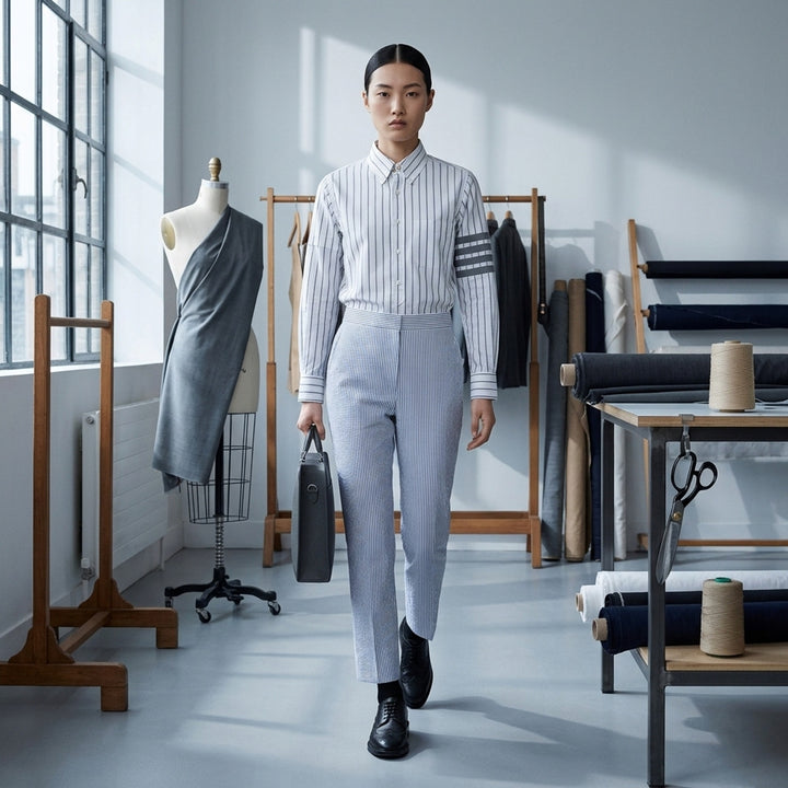 Fit 1 Back Strap Trouser | Thom Browne | Club21 - lifestyle