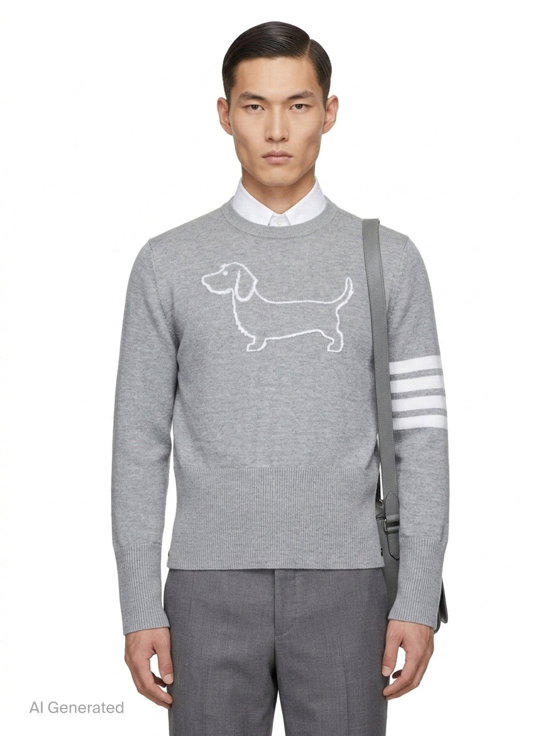 Hector Icon Intarsia Pullover | Thom Browne | Club21 - front