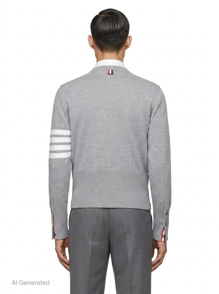 Hector Icon Intarsia Pullover | Thom Browne | Club21 - back