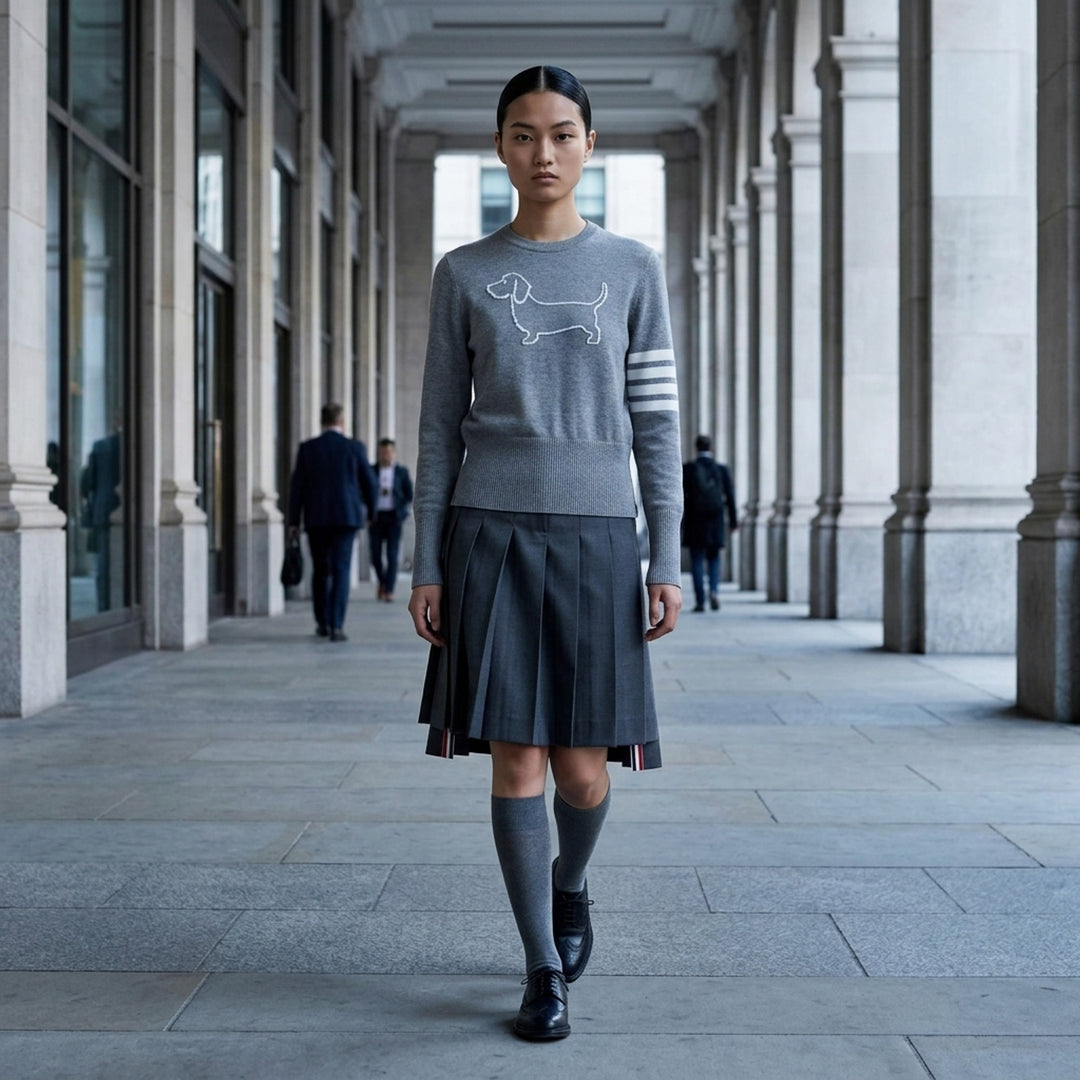 Hector Icon Intarsia Pullover | Thom Browne | Club21 - lifestyle