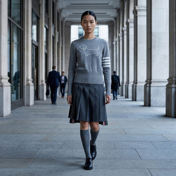 Hector Icon Intarsia Pullover | Thom Browne | Club21 - lifestyle