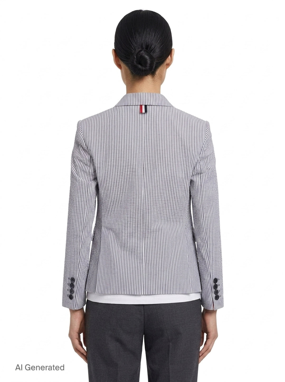 High Armhole Striped Sport Coat | Thom Browne | Club21 - back