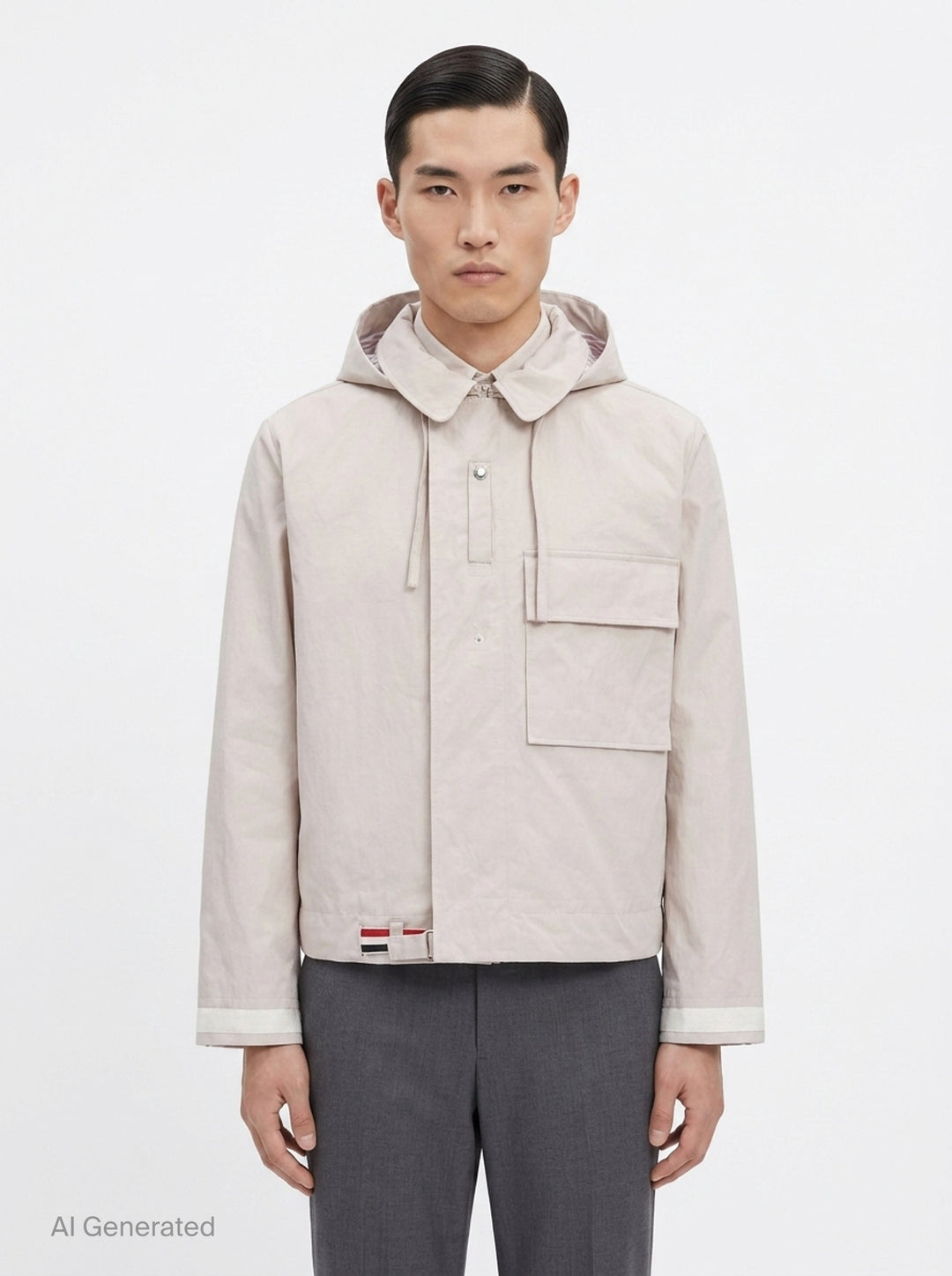 Hooded Mariner Jacket | Thom Browne | Club21 - front