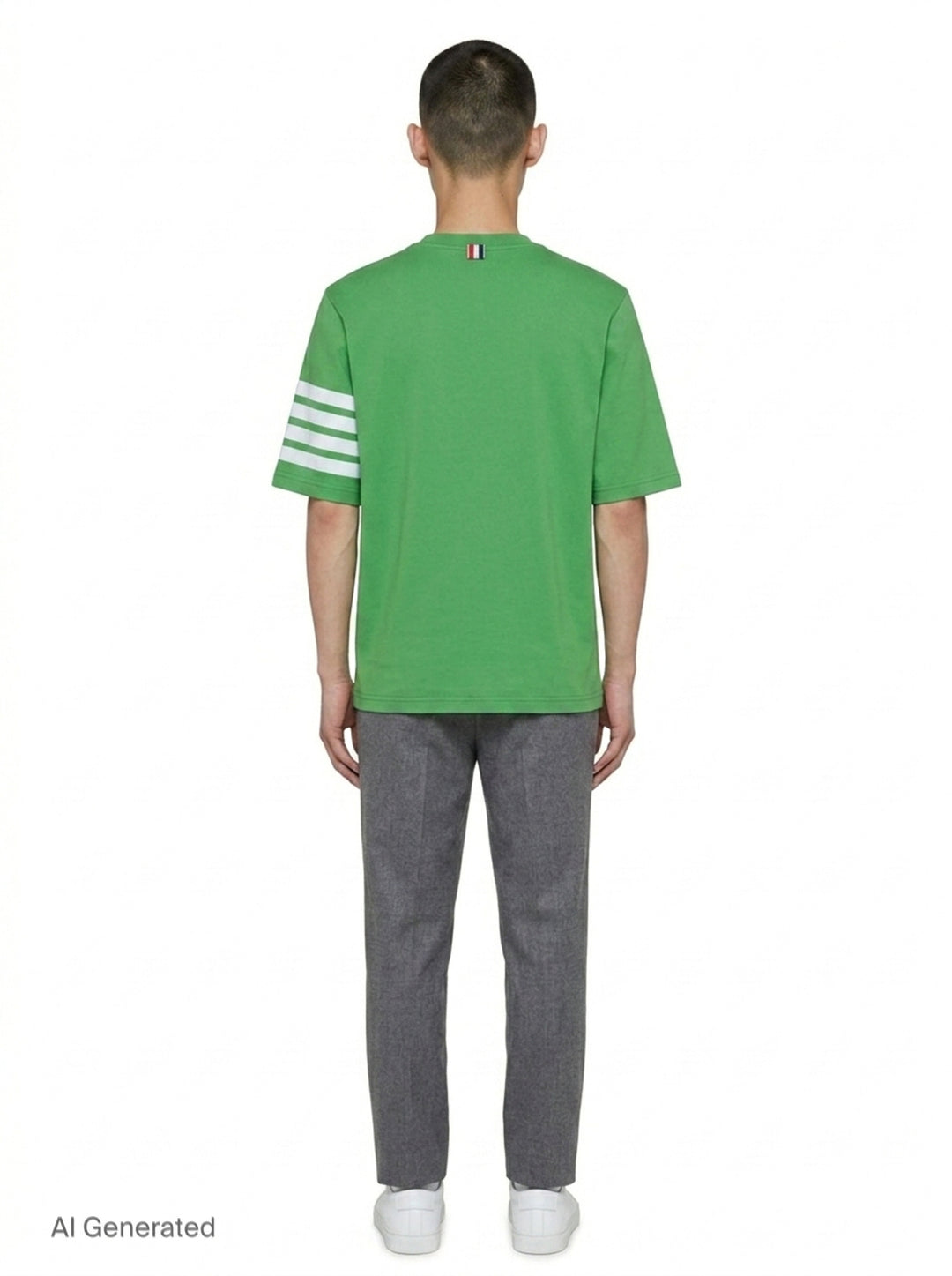 Jersey 4-Bar Short Sleeve Tee | Thom Browne | Club21 - back