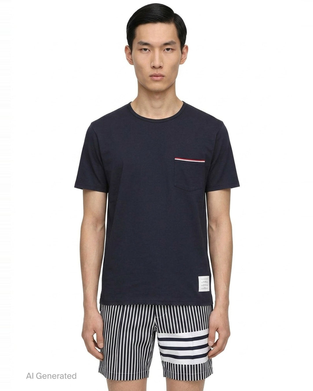 Jersey Pocket T-Shirt | Thom Browne | Club21 - front