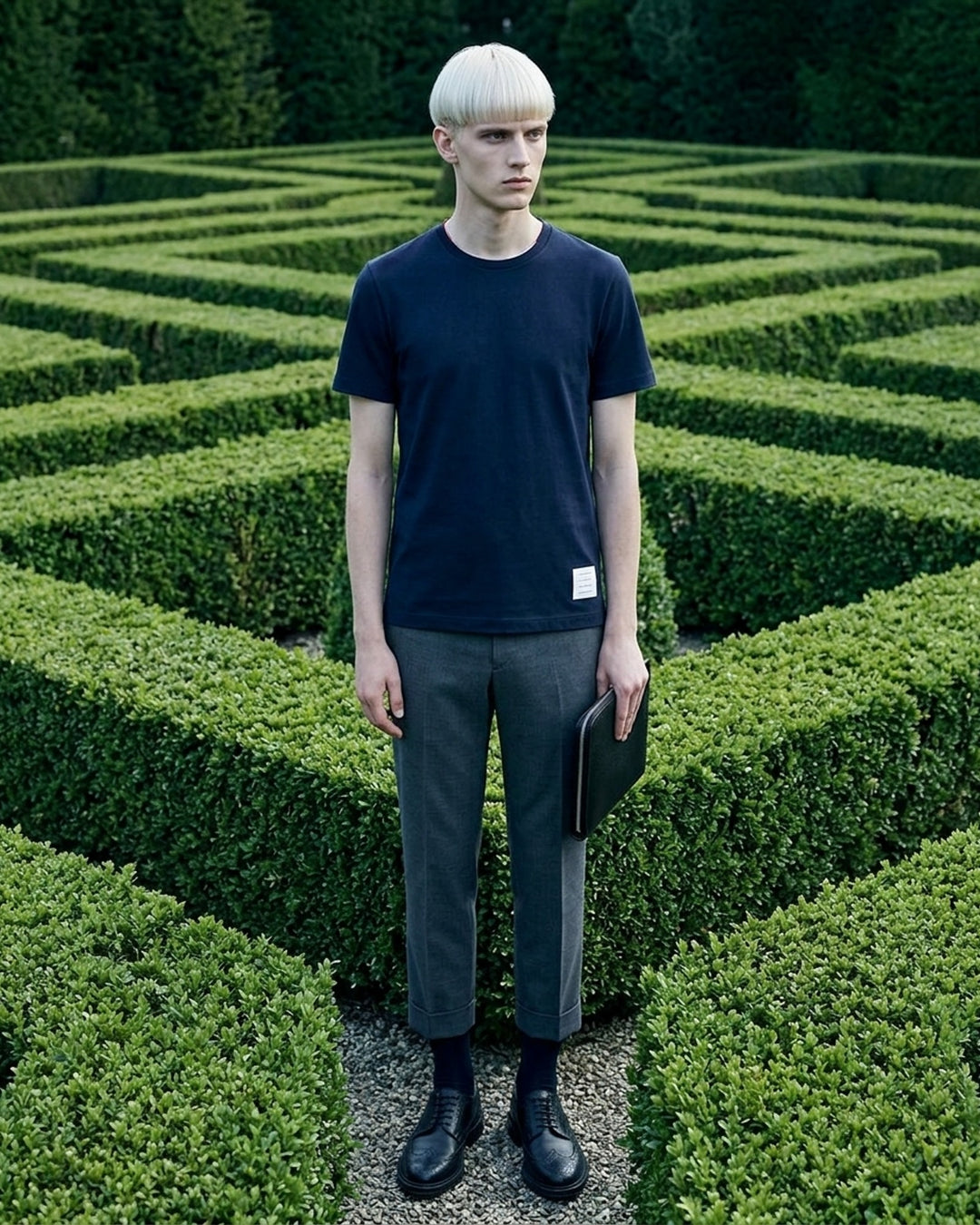 Jersey Relaxed Side Slit Tee | Thom Browne | Club21 - lifestyle