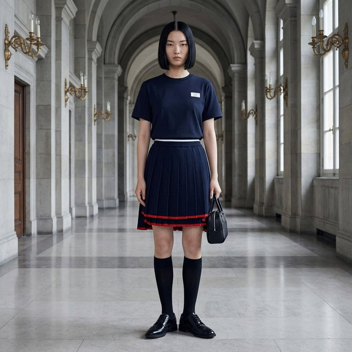 Jersey Relaxed Side Slit Tee | Thom Browne | Club21 - lifestyle