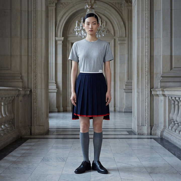Jersey Relaxed Side Slit Tee | Thom Browne | Club21 - lifestyle