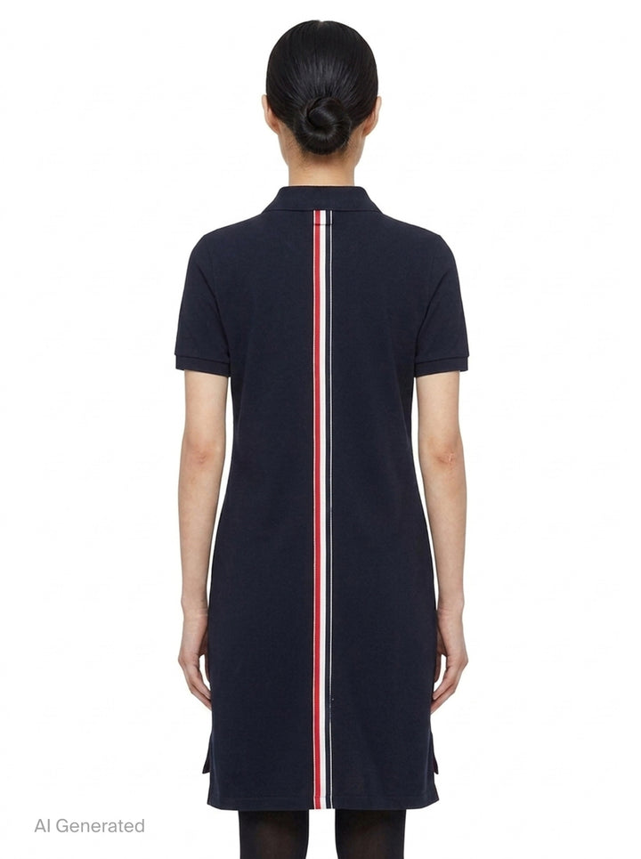 Knee-Length Polo Dress | Thom Browne | Club21 - back