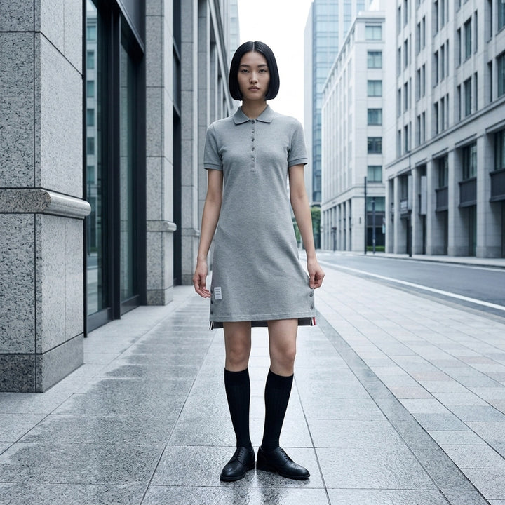 Knee-Length Polo Dress | Thom Browne | Club21 - lifestyle