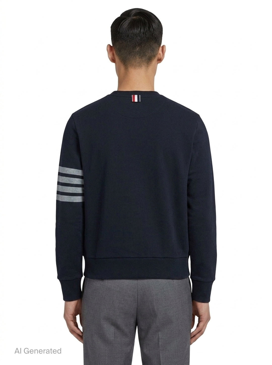 Long Sleeve Crewneck Sweatshirt | Thom Browne | Club21 - back