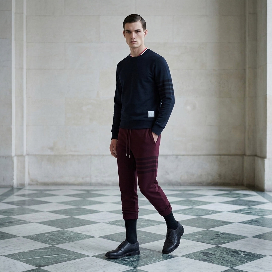 Long Sleeve Crewneck Sweatshirt | Thom Browne | Club21 - lifestyle