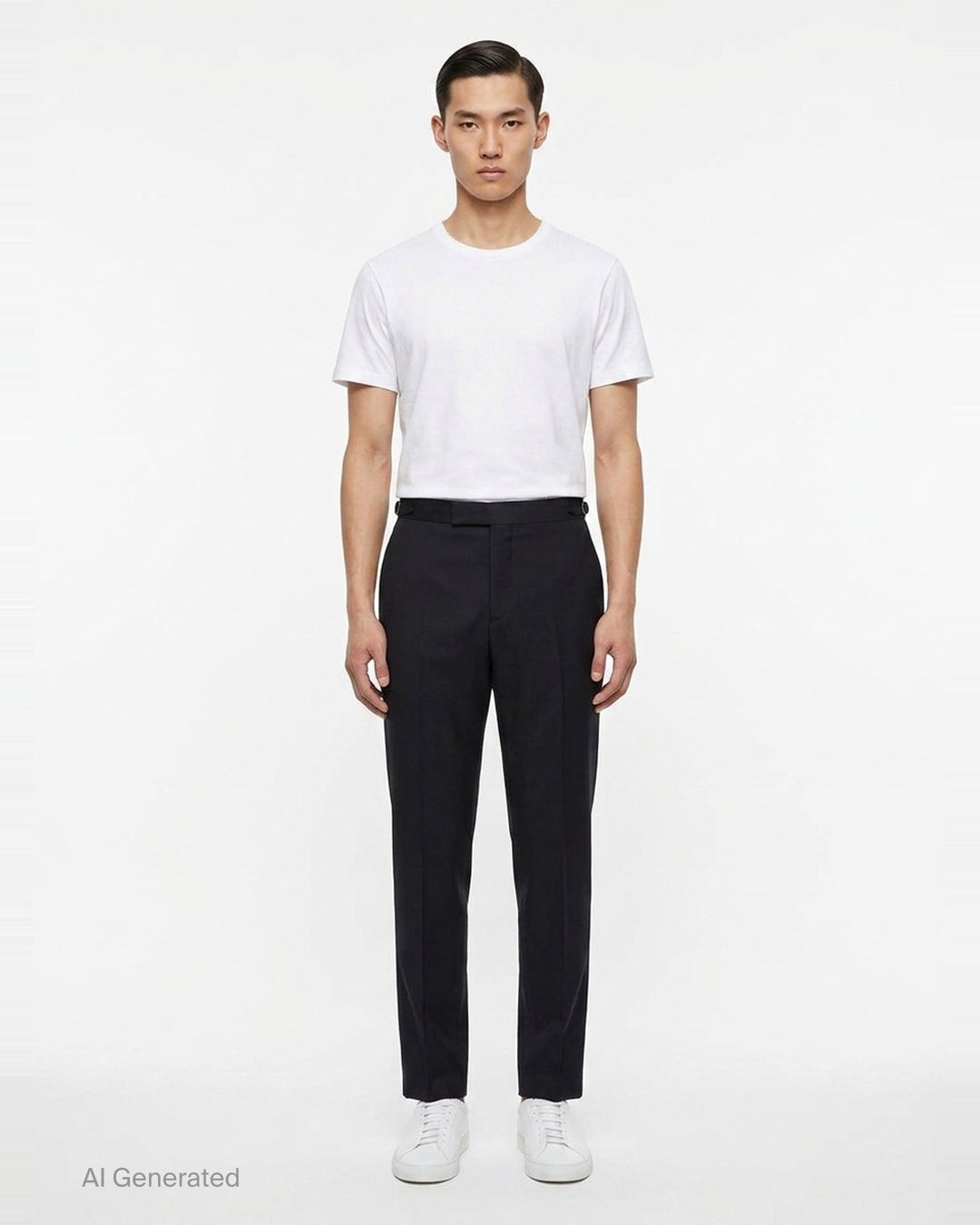 Low Rise Skinny Side Tab Trousers | Thom Browne | Club21 - front