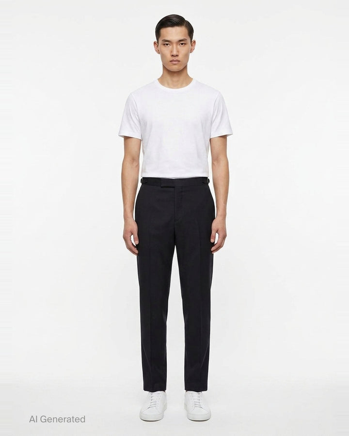 Low Rise Skinny Side Tab Trousers | Thom Browne | Club21 - front