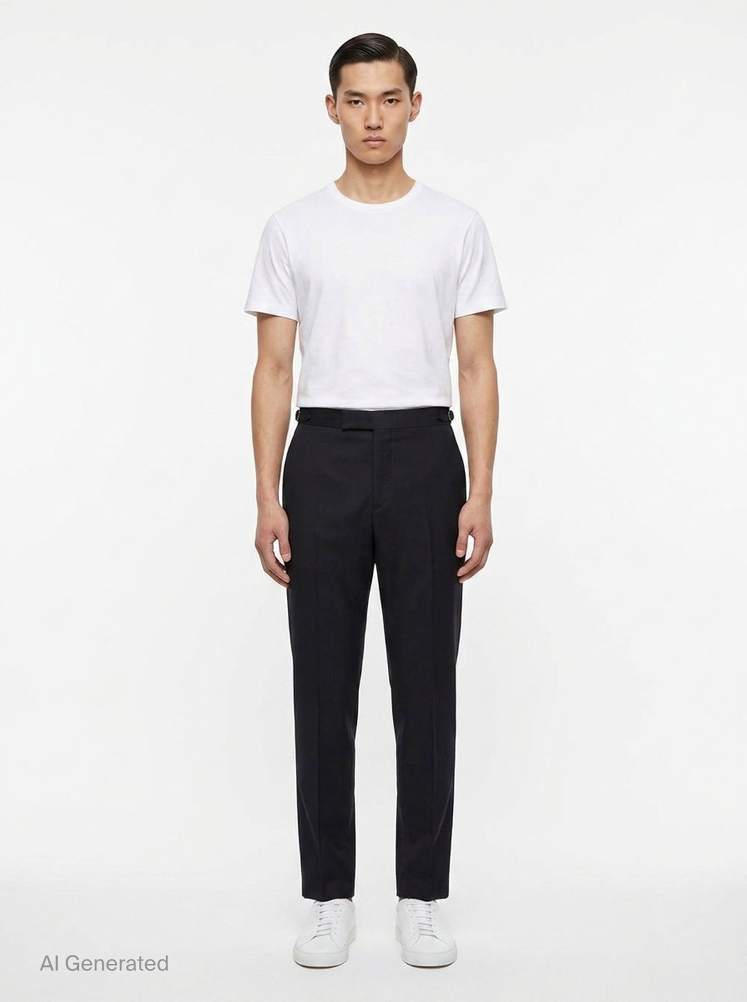 Low Rise Skinny Side Tab Trousers | Thom Browne | Club21 - front