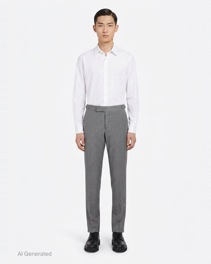 Low Rise Skinny Side Tab Trousers | Thom Browne | Club21 - front