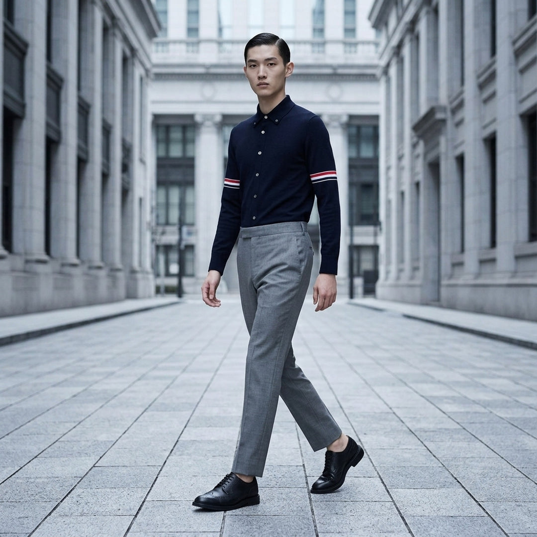 thom browne dress pants Thom Browne Pants men - Grey | MTC159A00626