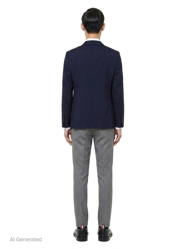 Low Rise Slim Trousers | Thom Browne | Club21 - back