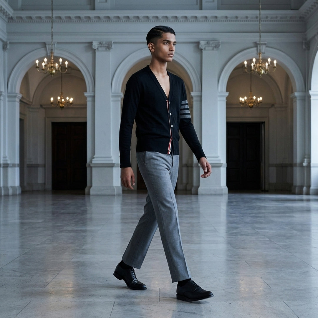 Low Rise Slim Trousers | Thom Browne