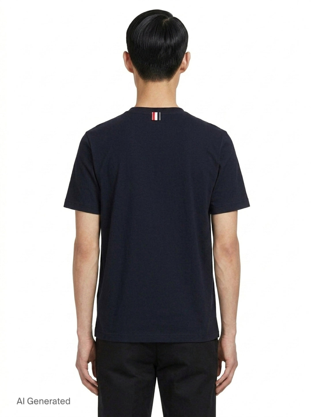 Medium Weight Diagonal Stripe Tee | Thom Browne | Club21 - back