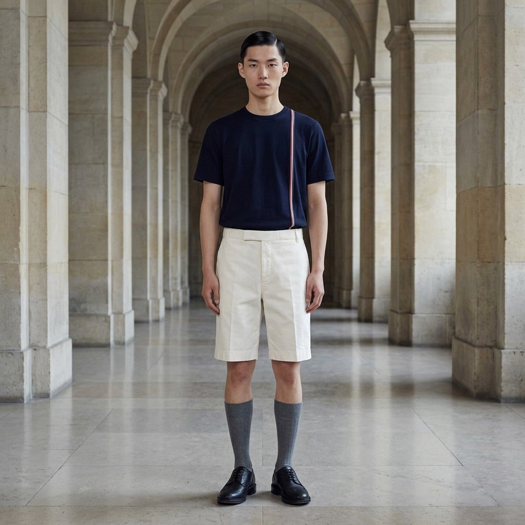 Medium Weight Diagonal Stripe Tee | Thom Browne | Club21 - lifestyle